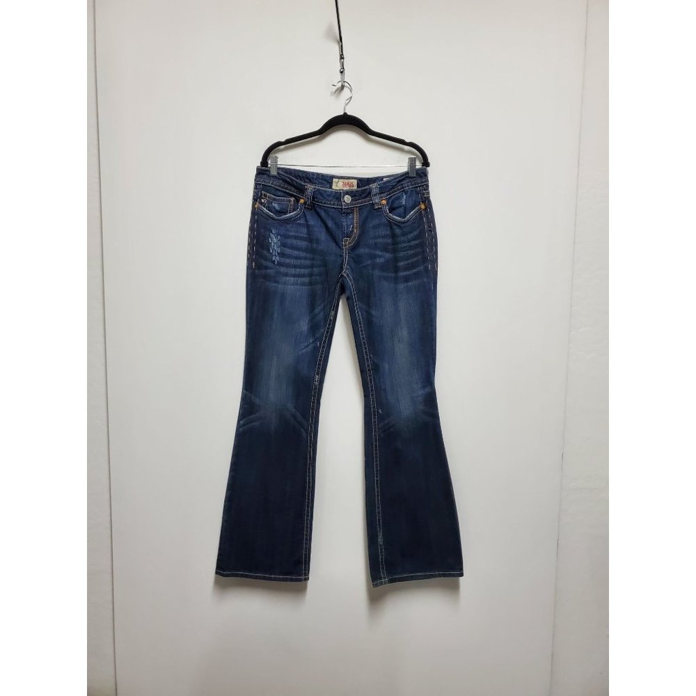 MEK DENIM Oaxaca Boot Cut  Jeans Size Distressed
